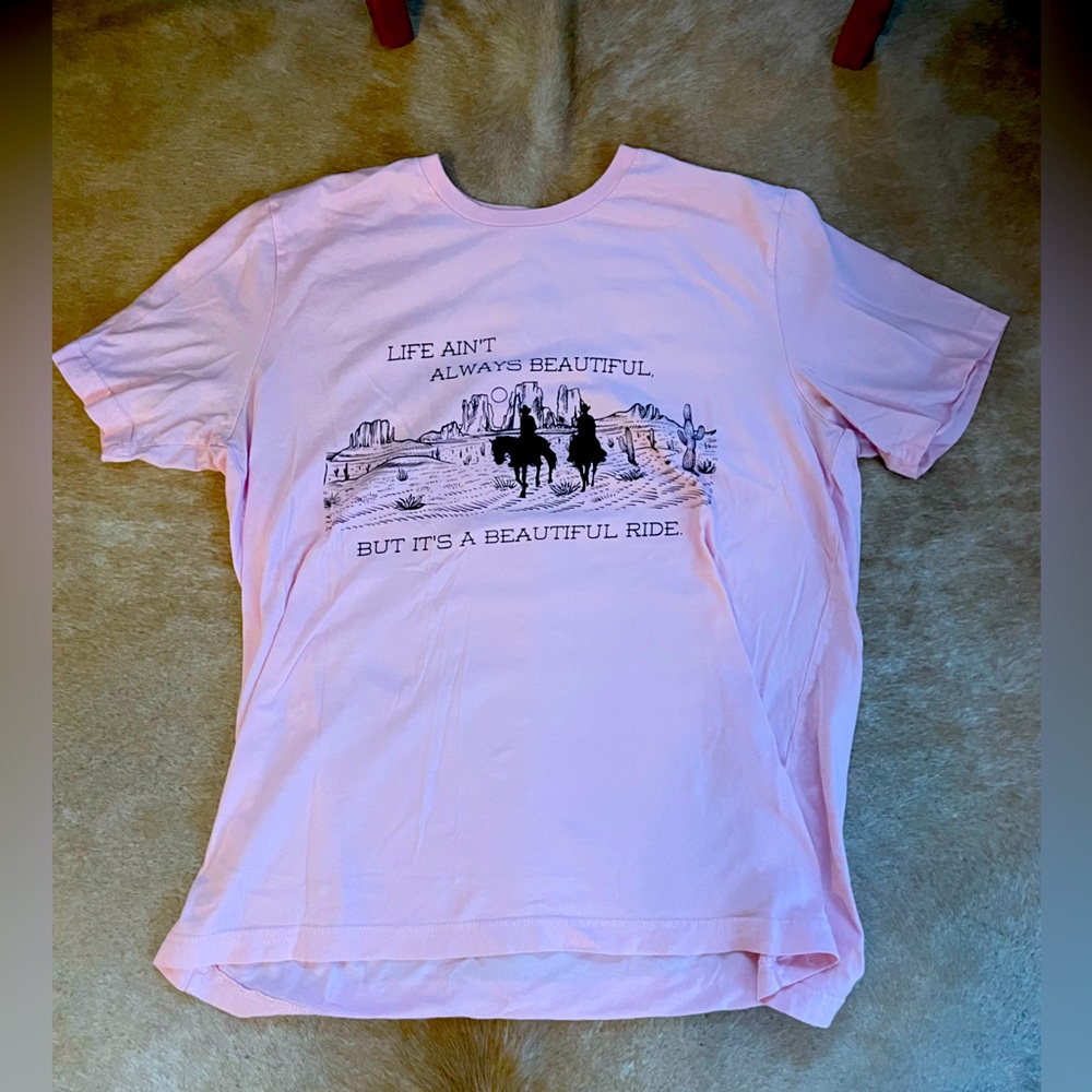 Pink Western Graphic Tee